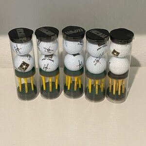 Golf Ball and Tee Set - White and Yellow